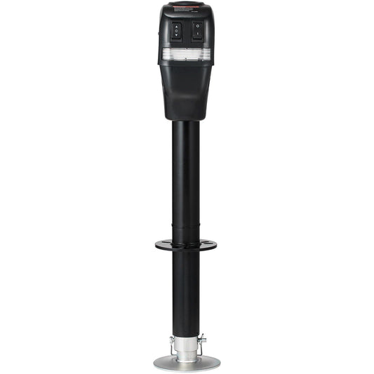 Electric Trailer Jack, Power Tongue Jack Weight Capacity 4000 lbs, 9.84"-33.85" Electric Tongue Jack with Waterproof Cover for Lifting RV Trailer, Horse Trailer, Utility Trailer, Yacht Trailer