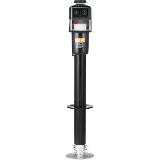 Electric Trailer Jack, Power Tongue Jack Weight Capacity 3500 lbs, 9.84"-33.85" Electric Tongue Jack with Waterproof Cover for Lifting RV Trailer, Horse Trailer, Utility Trailer, Yacht Trailer