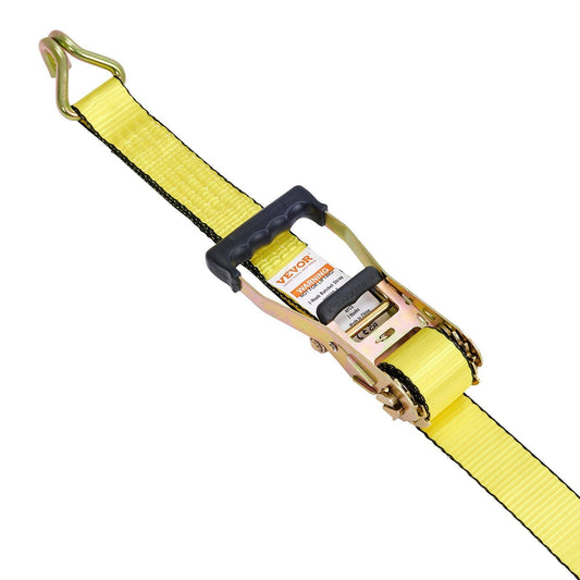 Ratchet Tie Down Straps (4PK), 5000 lb Break Strength, Double J Hook Includes 4 Premium 2" x 15' Rachet Tie Downs with Padded Handles, for Moving Securing Cargo, Appliances, Lawn Equipment