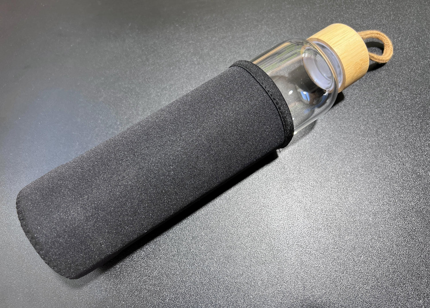 Crystal Infused Glass Water Bottle (Interchangeable Base) Gemstone Infuser