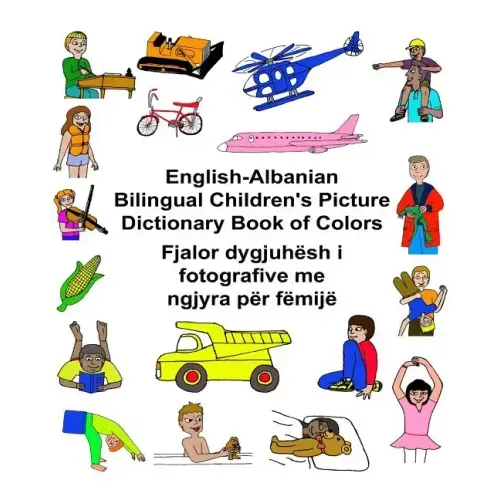 English-Albanian Bilingual Children's Picture Dictionary Book of Colors
