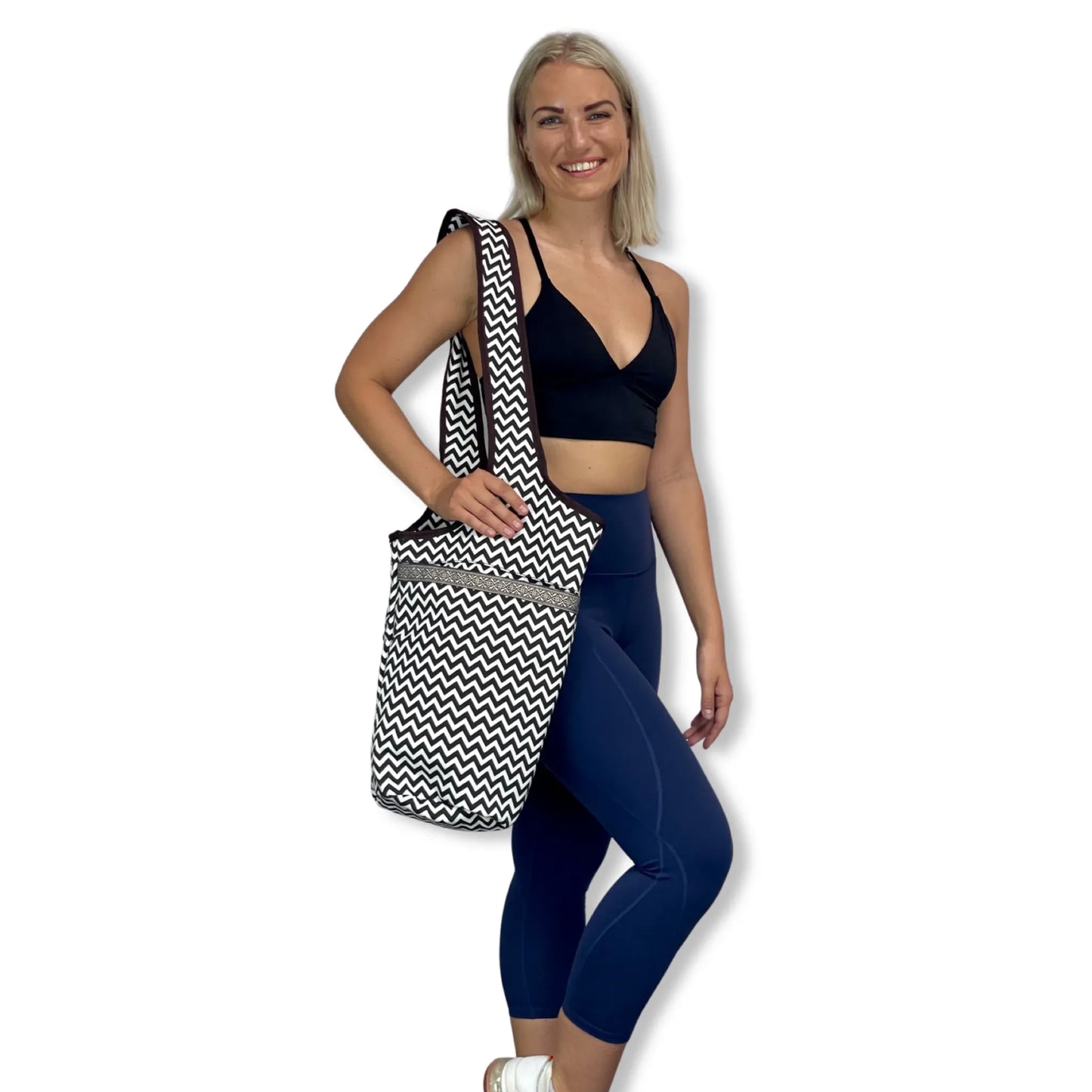 JupiterGear Yoga Mat Carrying Tote Bag with Large Size Pockets | Multipurpose and Fit Most Size Mats