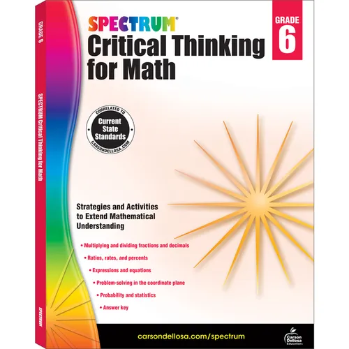 Spectrum Critical Thinking for Math, Grade 6: Volume 48