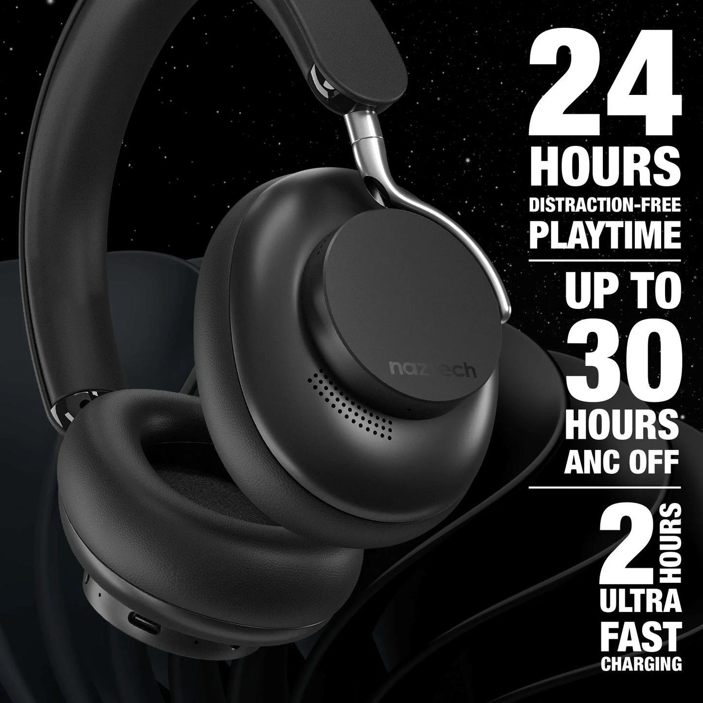 Naztech Aura 360 ANC Wireless Headphones