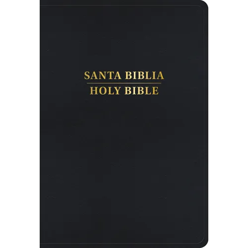 Rvr 1960/KJV Biblia Bilingüe Letra Grande, Negro Imitación Piel Con Índice (Edición 2024)