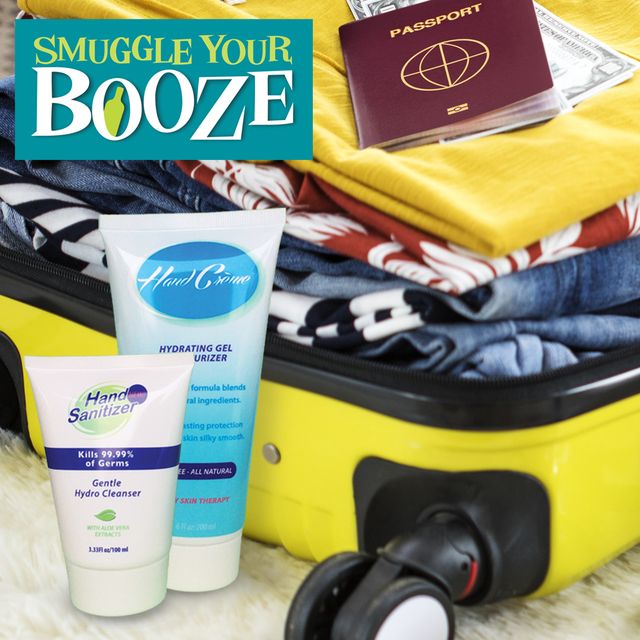 Smuggle Your Booze Hand Creme & Sanitizer Combo Pack Flasks