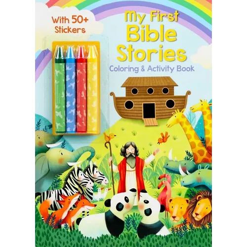 My First Bible Stories Coloring & Activity Book with 4 Crayons and 50+ Stickers