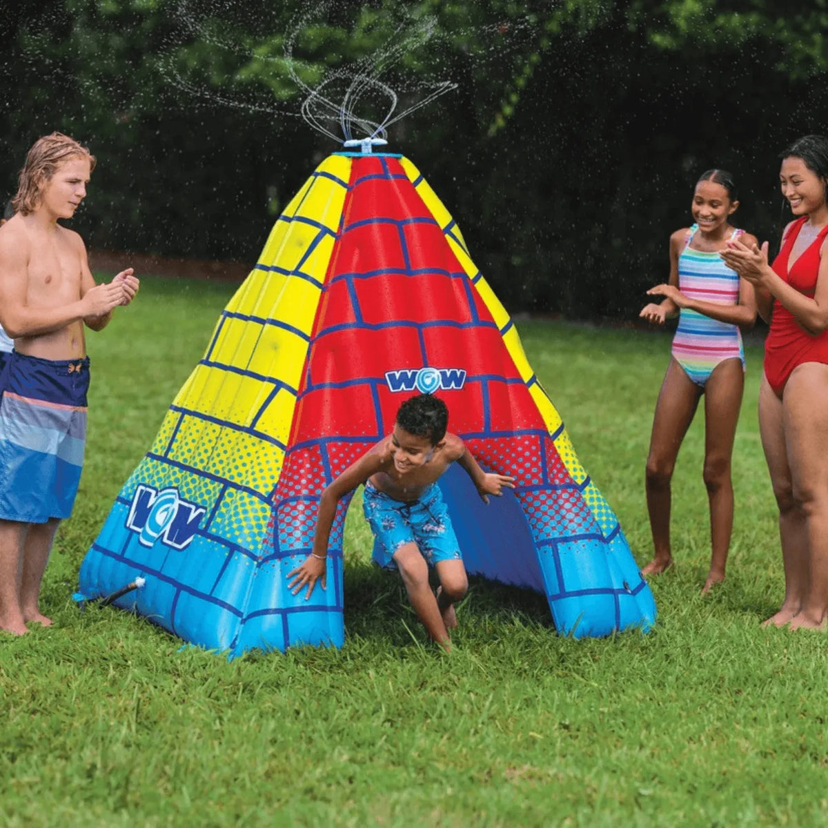 WOW Watersports 5.5ft Rainbow Pyramid Backyard Sprinkler