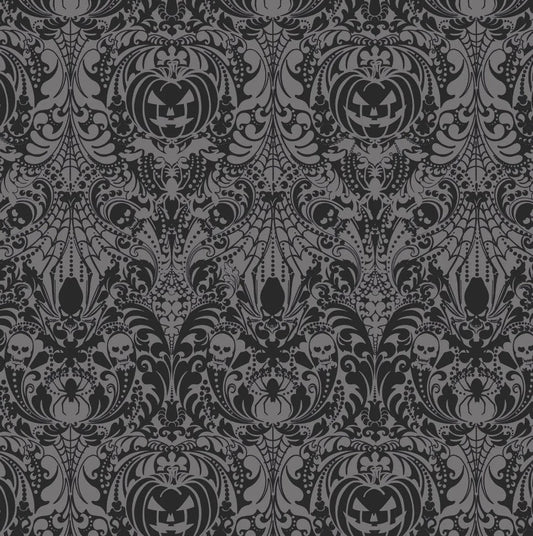 Freckle + Lollie Halloween Spell on You Damask 100% Cotton Price per Yard