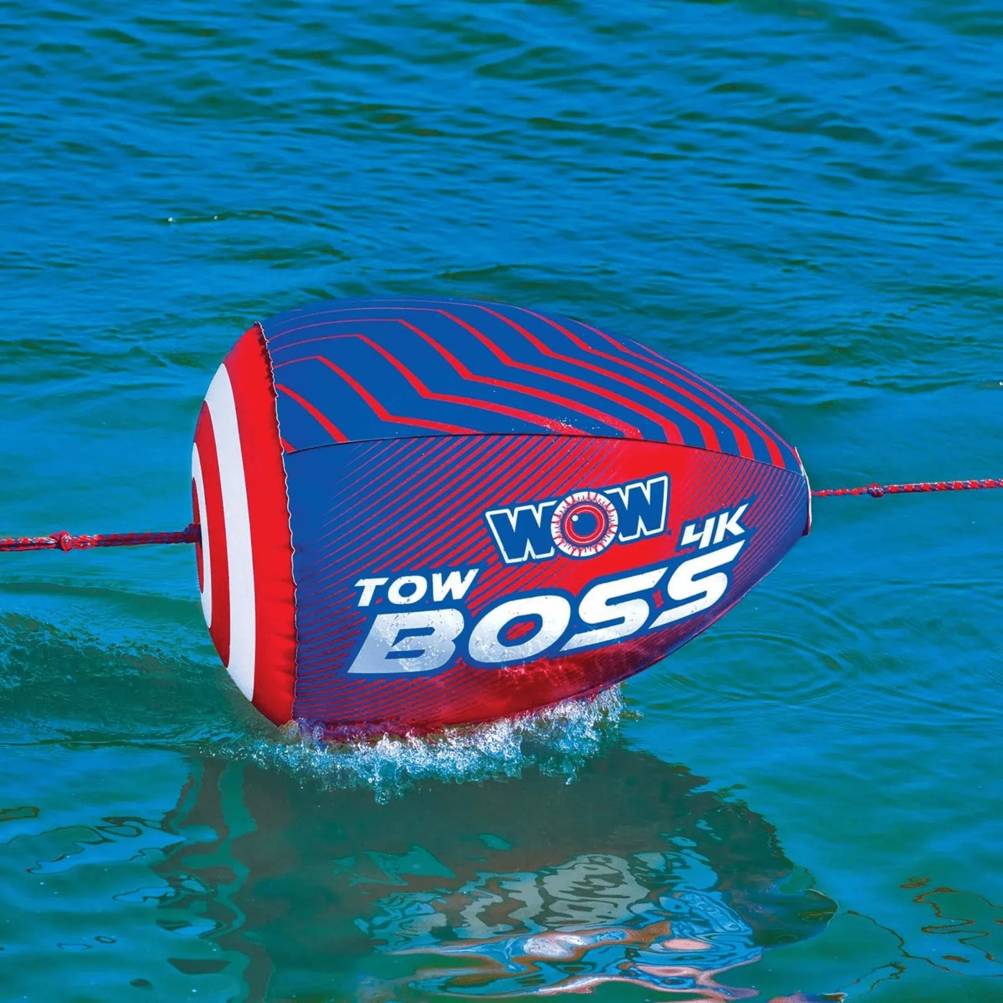 WOW Watersports Tow Boss for 1-4-person Towables, Absorbs Shock and Reduces Rope Spray