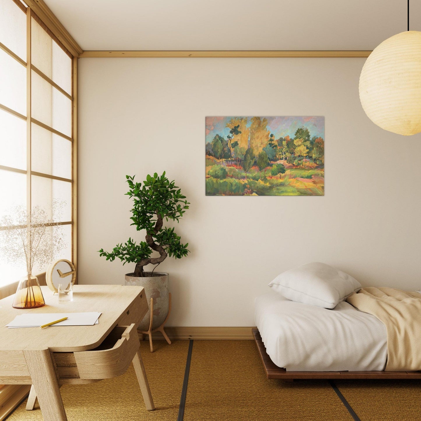 'Garden of Eden' Landscape I 24x36 inch Art Print on Canvas I Original Artwork by American Artist Barbara Cleary