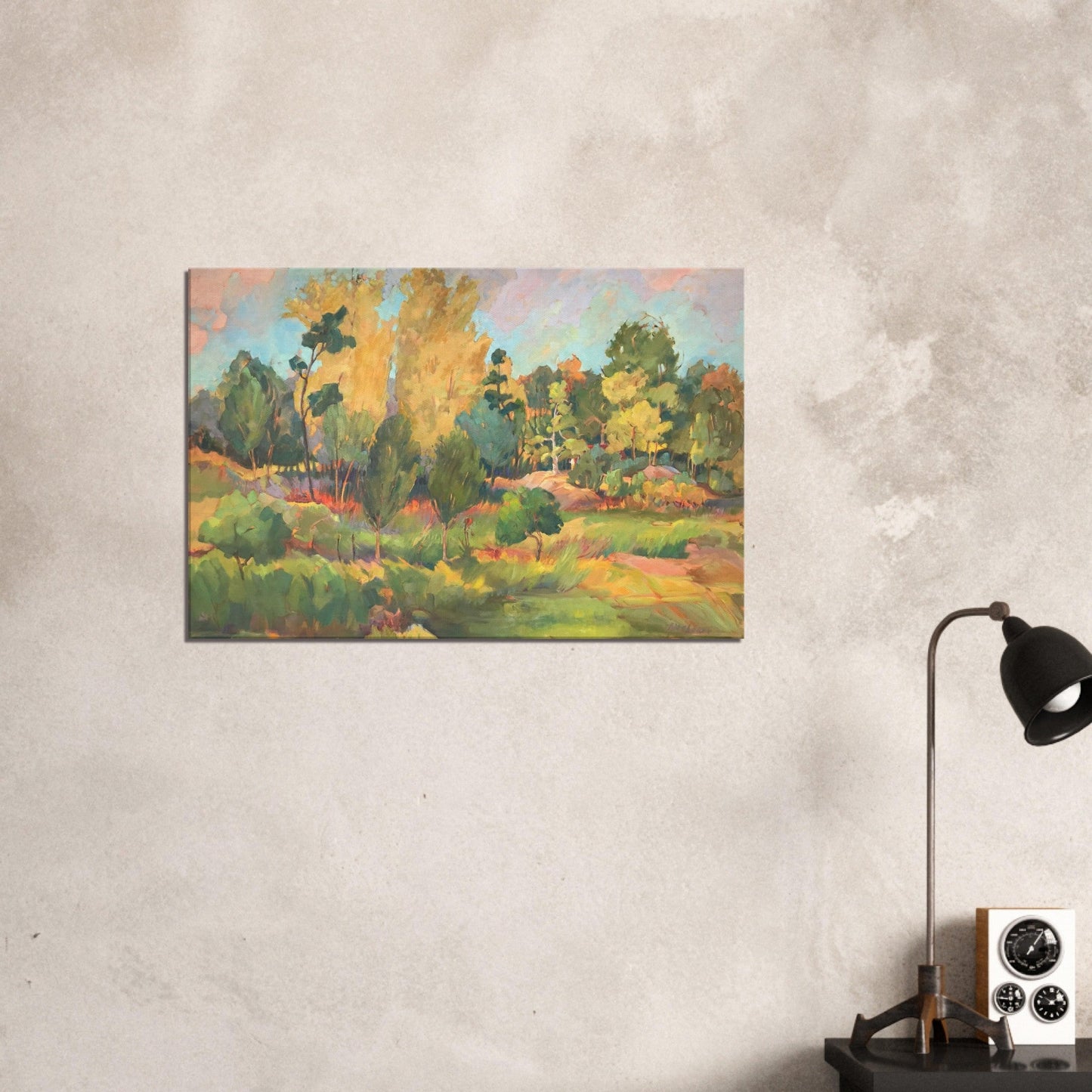 'Garden of Eden' Landscape I 24x36 inch Art Print on Canvas I Original Artwork by American Artist Barbara Cleary