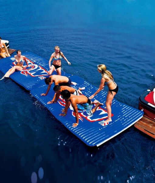 WOW Sports Floating Pool and Lake Water Walkway and Lounge - Red (12-2040)