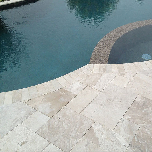 Diana Royal Beige Marble Versailles Pattern Floor and Wall Tile - Livfloors Collection