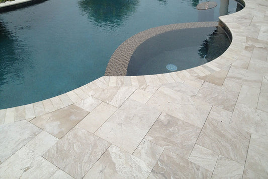 Diana Royal Beige Marble Versailles Pattern Floor and Wall Tile - Livfloors Collection