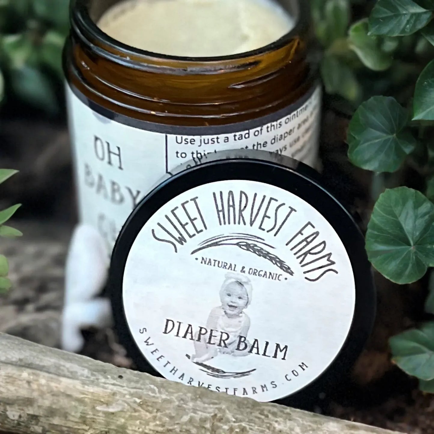 Oh Baby Oh! " What a bum!" Organic Diaper Balm -/Chafing/Cracked Skin- to help soothe any bottom (including adults)