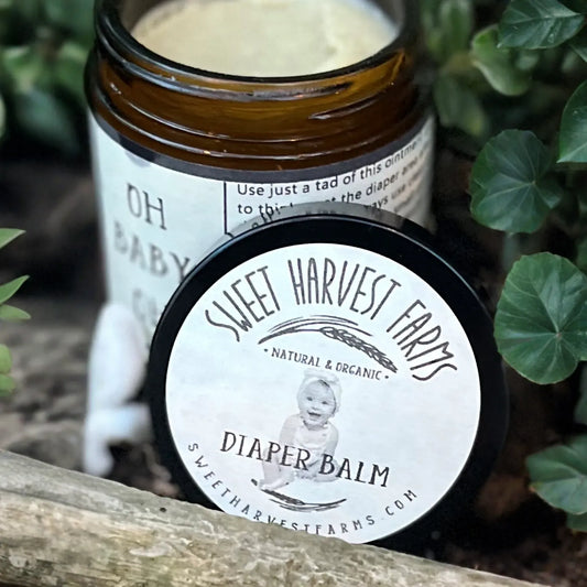 Oh Baby Oh! " What a bum!" Organic Diaper Balm -/Chafing/Cracked Skin- to help soothe any bottom (including adults)