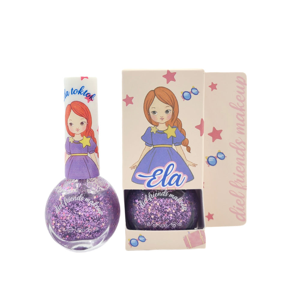 Ela violet water nail polish 10ml - diel friends - Little Red General Store