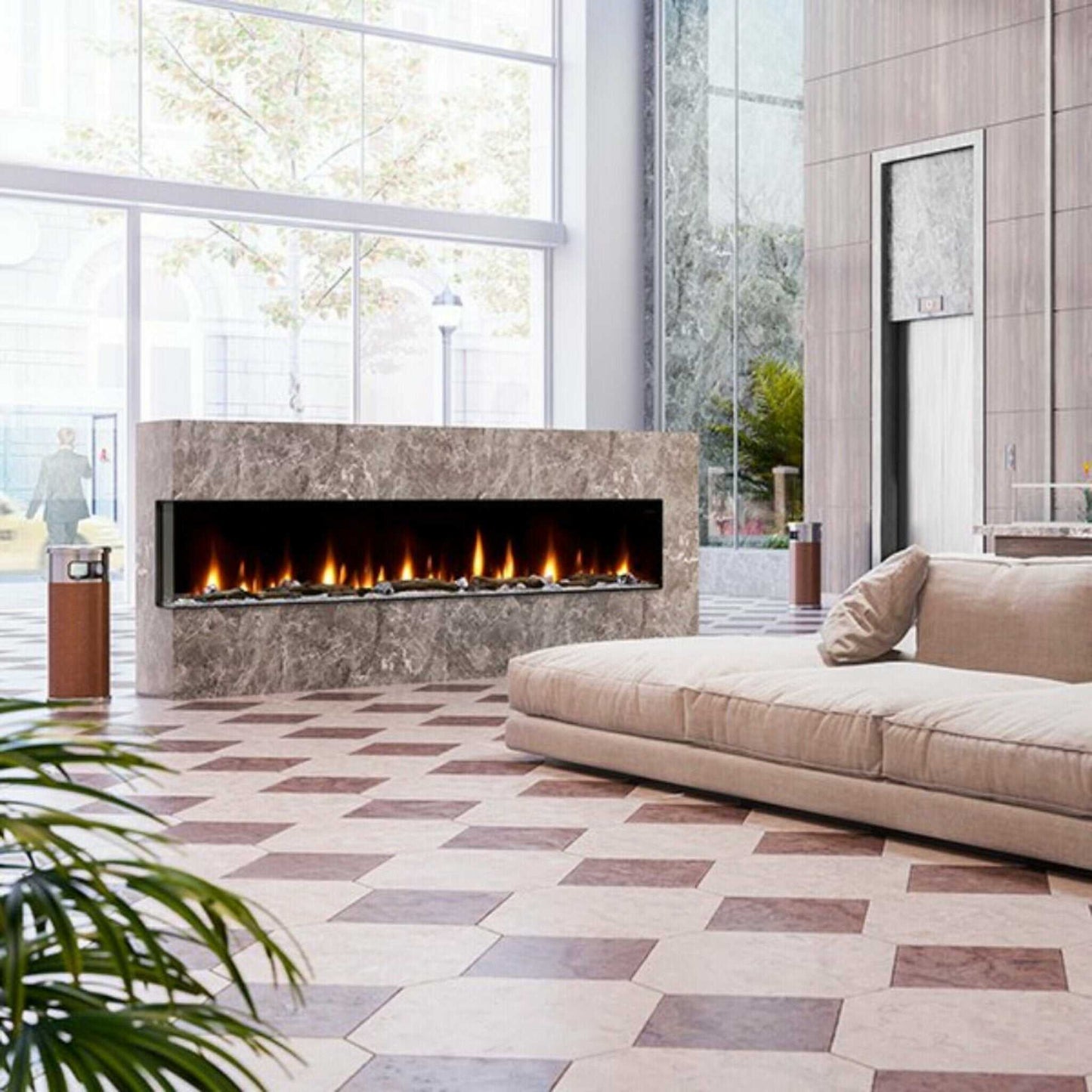 Dimplex IgniteXL Bold 100" Smart Linear Multi Side View Built-In Electric Fireplace [XLF10017-XD] (SAK72359)
