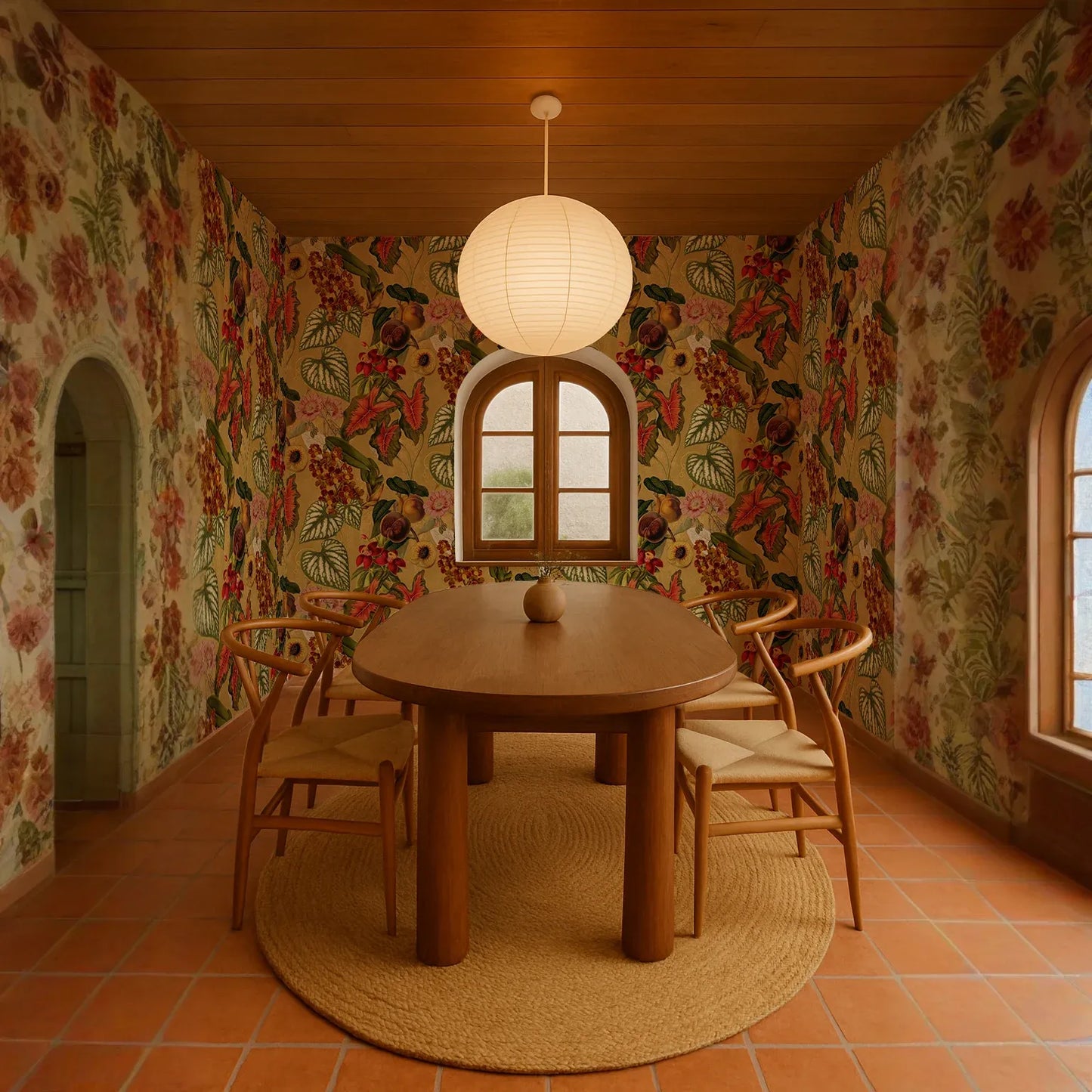 Cali Tropicale Wallpaper, yellow