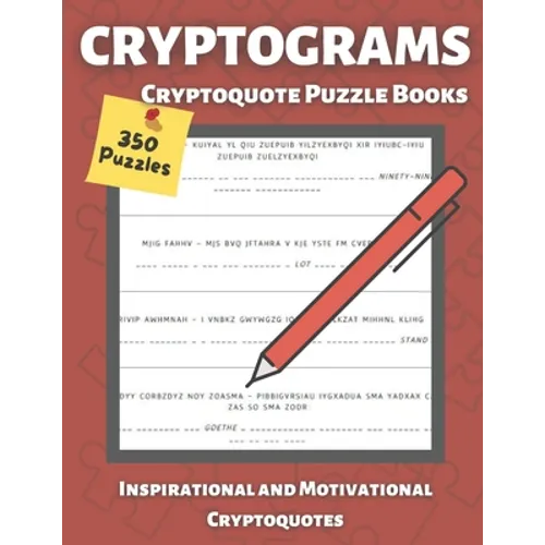 Cryptograms Puzzle Books for Adults: Cryptoquote books, Inspirational and Motivational, Cryptoquote Puzzle Books for adults (Cryptic Puzzles)
