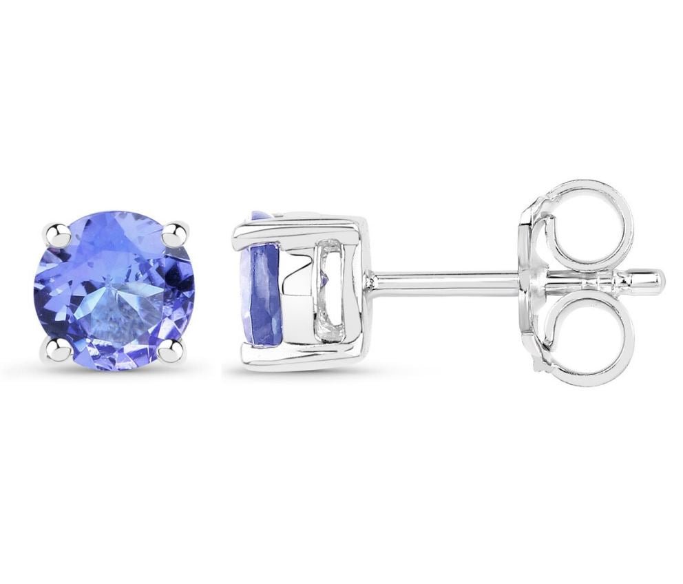 925 Sterling Silver Tanzanite Earrings - Donatello Gian - Little Red General Store