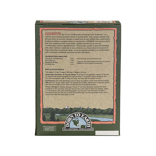 Down To Earth™, Azomite® Powder 0-0-0.2, All Natural, Trace Mineral, Single Ingredient (5 LBS.)
