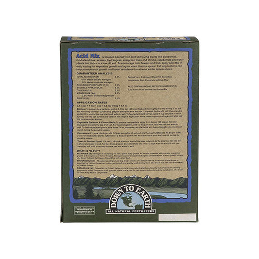 Down To Earth™, Acid Mix 4-3-6, All Natural Fertilizer (5 LBS)