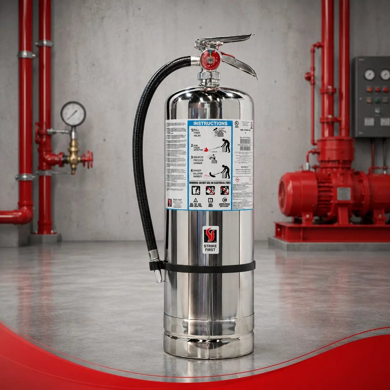 9L Water 2A Fire Extinguisher With Wall Bracket