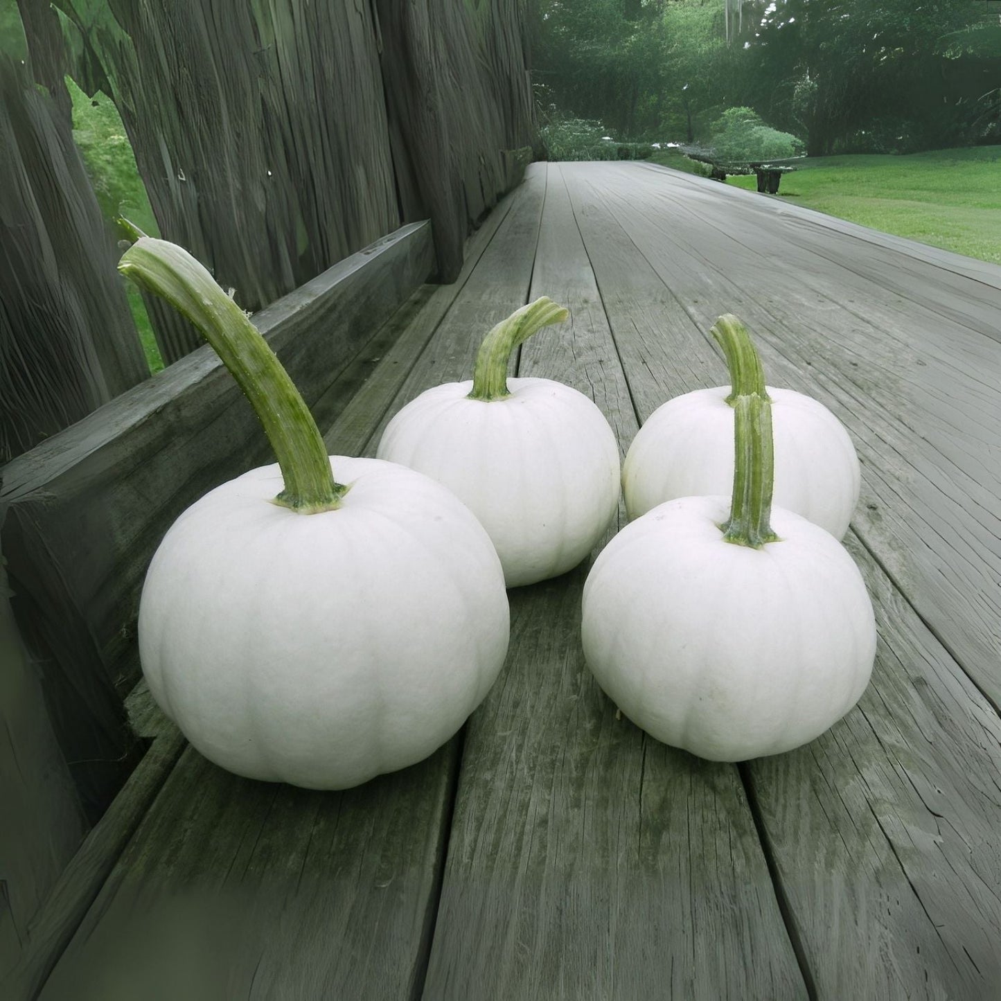 White Flat Stacker Pumpkin Seeds - 10 Seeds for Planting - Cucurbita pepo