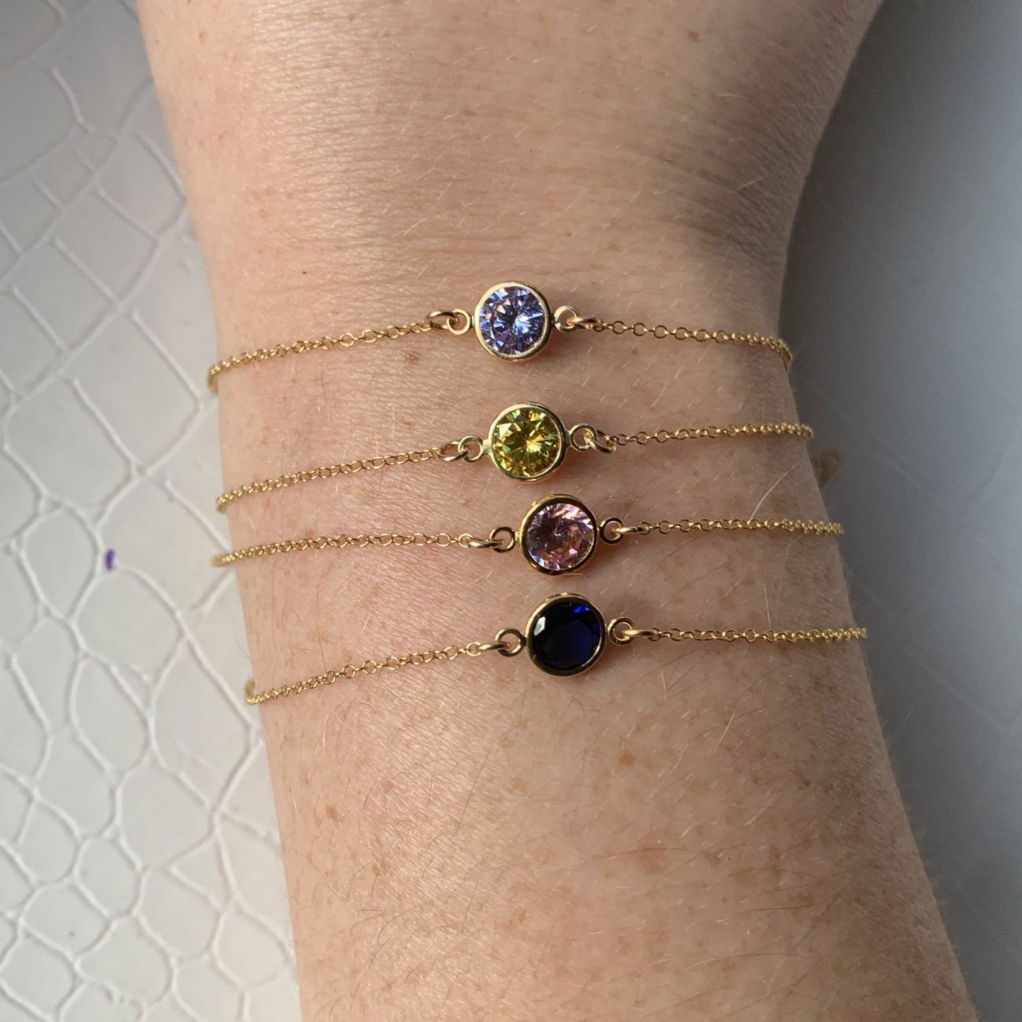 Connected Big Stone Bracelet