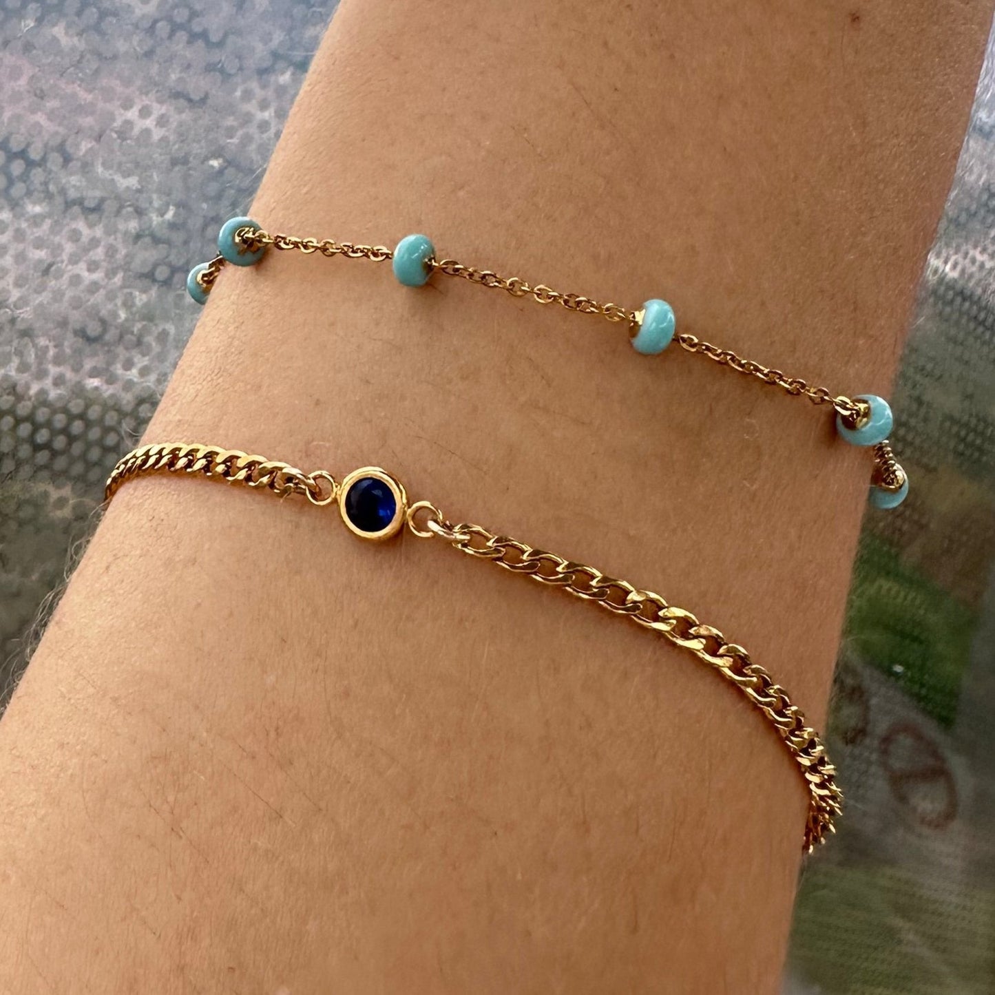 Turquoise Satellite Bracelet/ Anklet