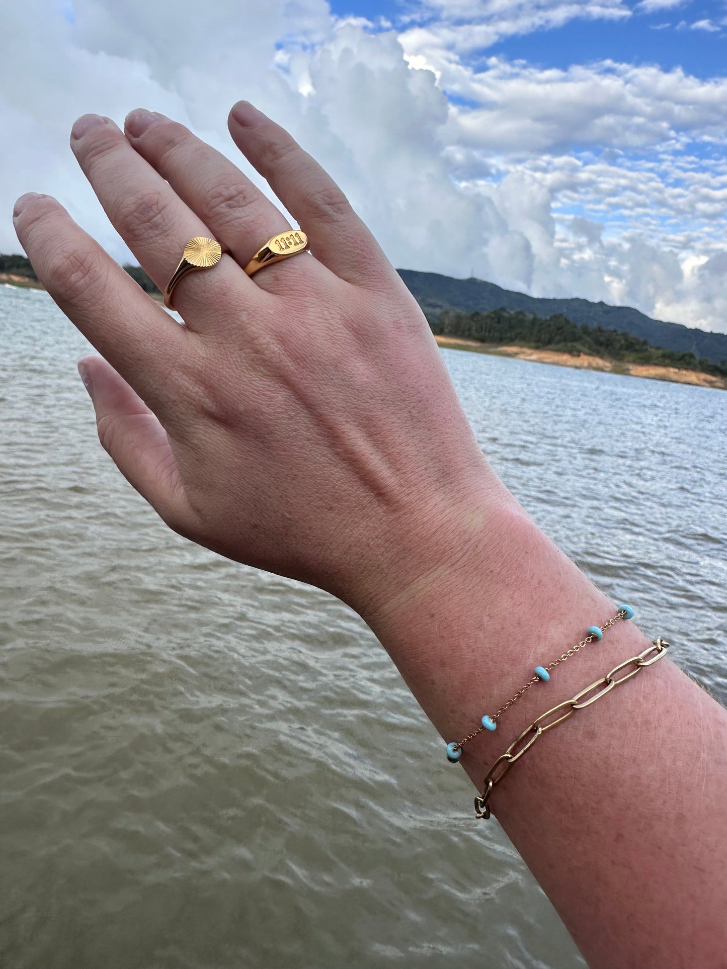 Turquoise Satellite Bracelet/ Anklet