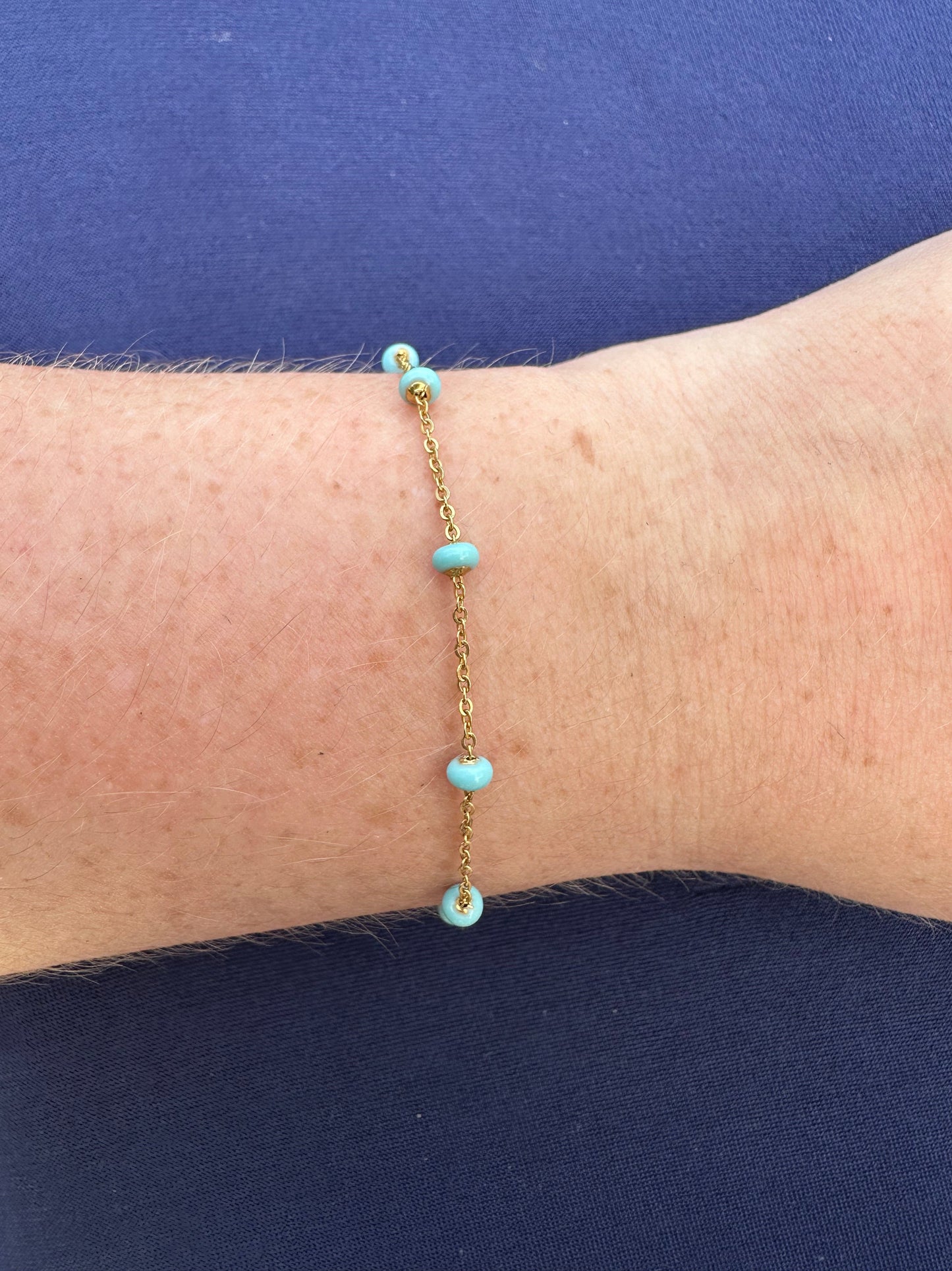 Turquoise Satellite Bracelet/ Anklet