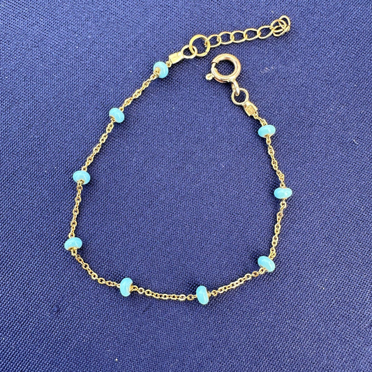 Turquoise Satellite Bracelet/ Anklet