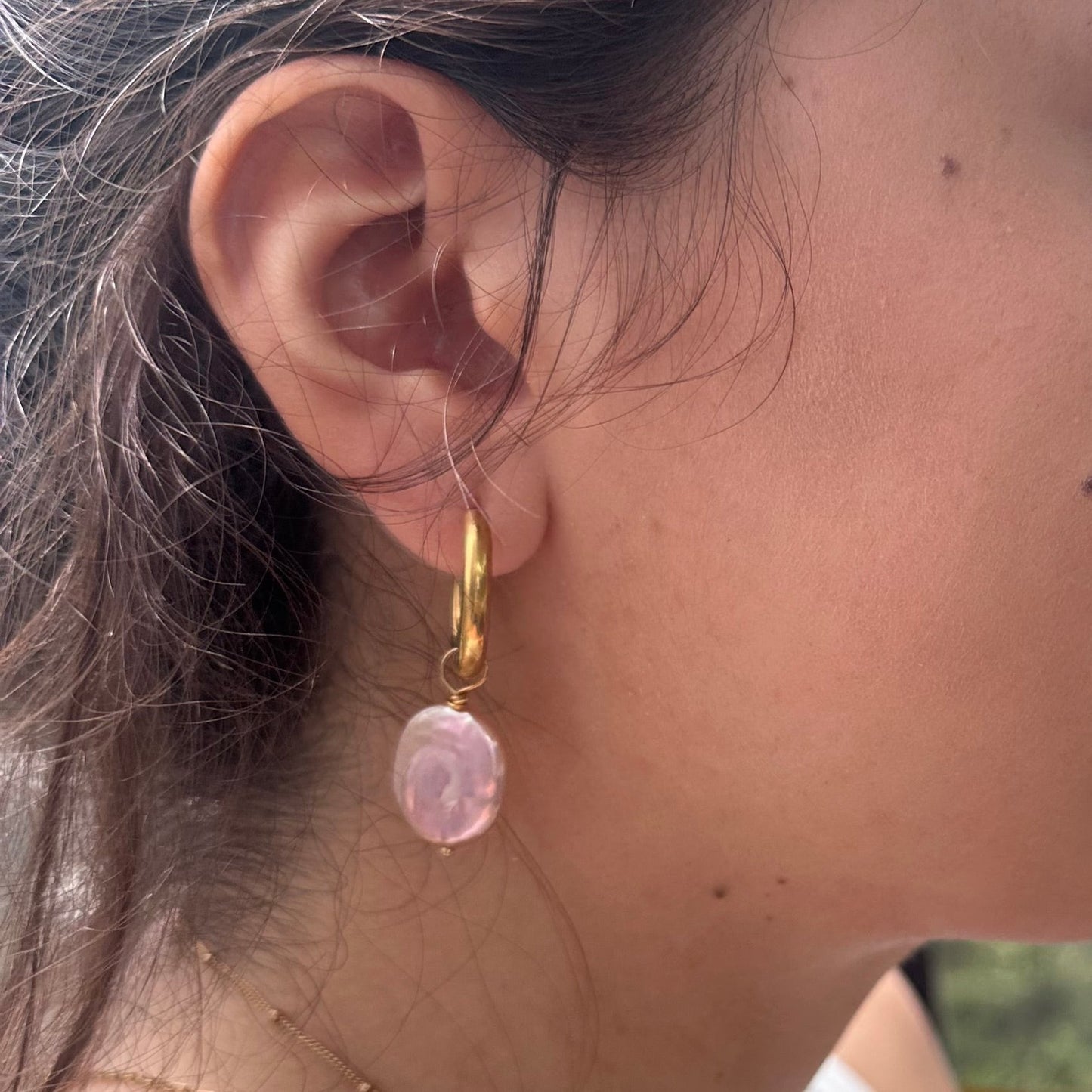 Circle Pearl or No Pearl Hoops