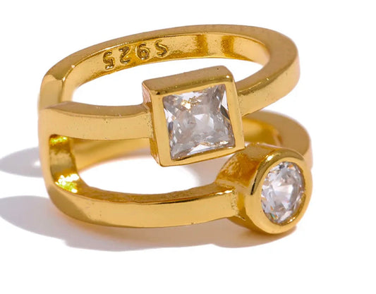 Double Baguette CUFF earring