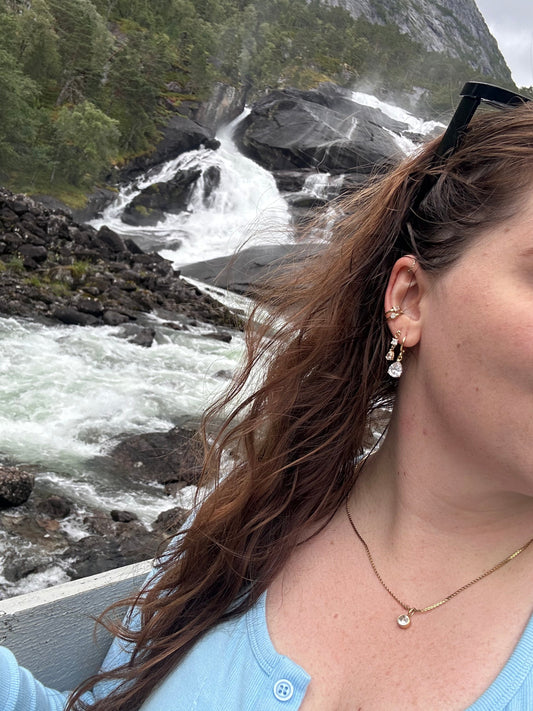 Double Baguette CUFF earring