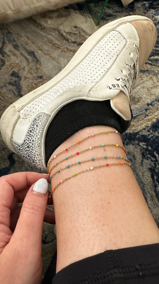 Enamel satellite Anklet/Bracelet