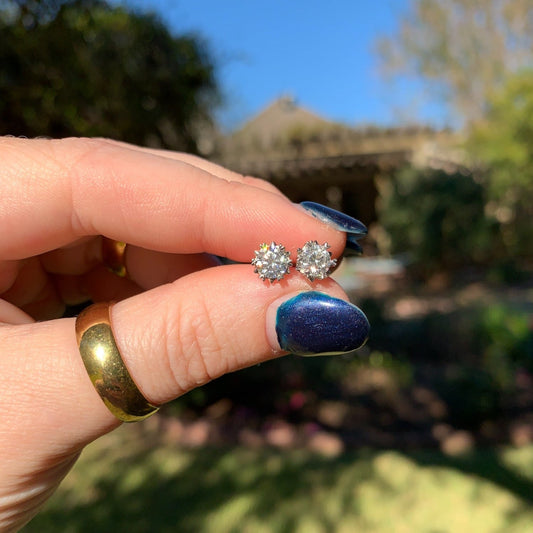 Moissanite Studs