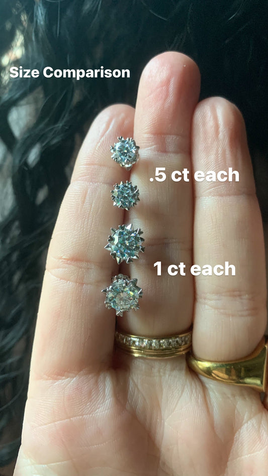 Moissanite Studs