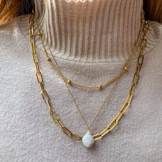 Pear Pearl Necklace