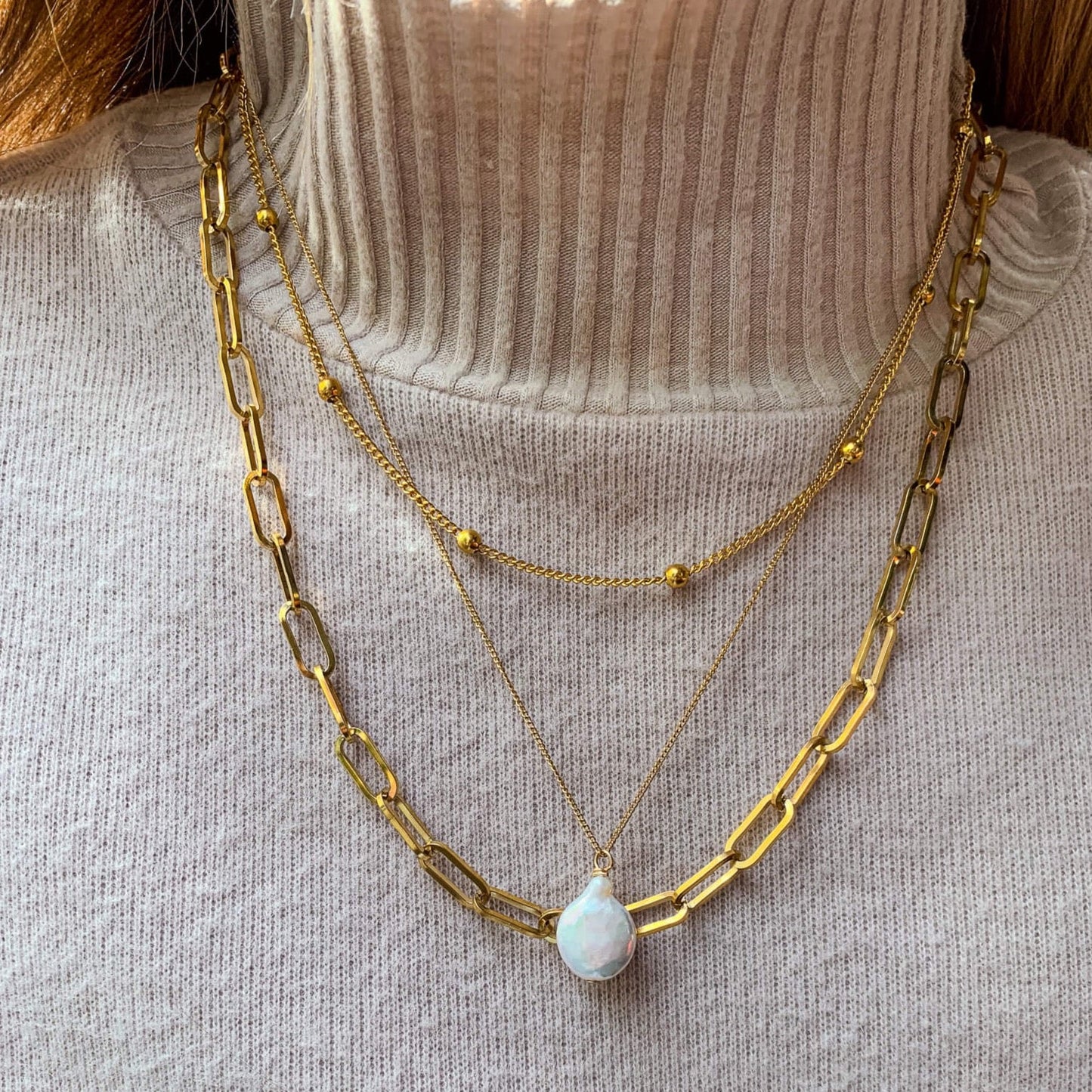 Thick Satellite Necklace