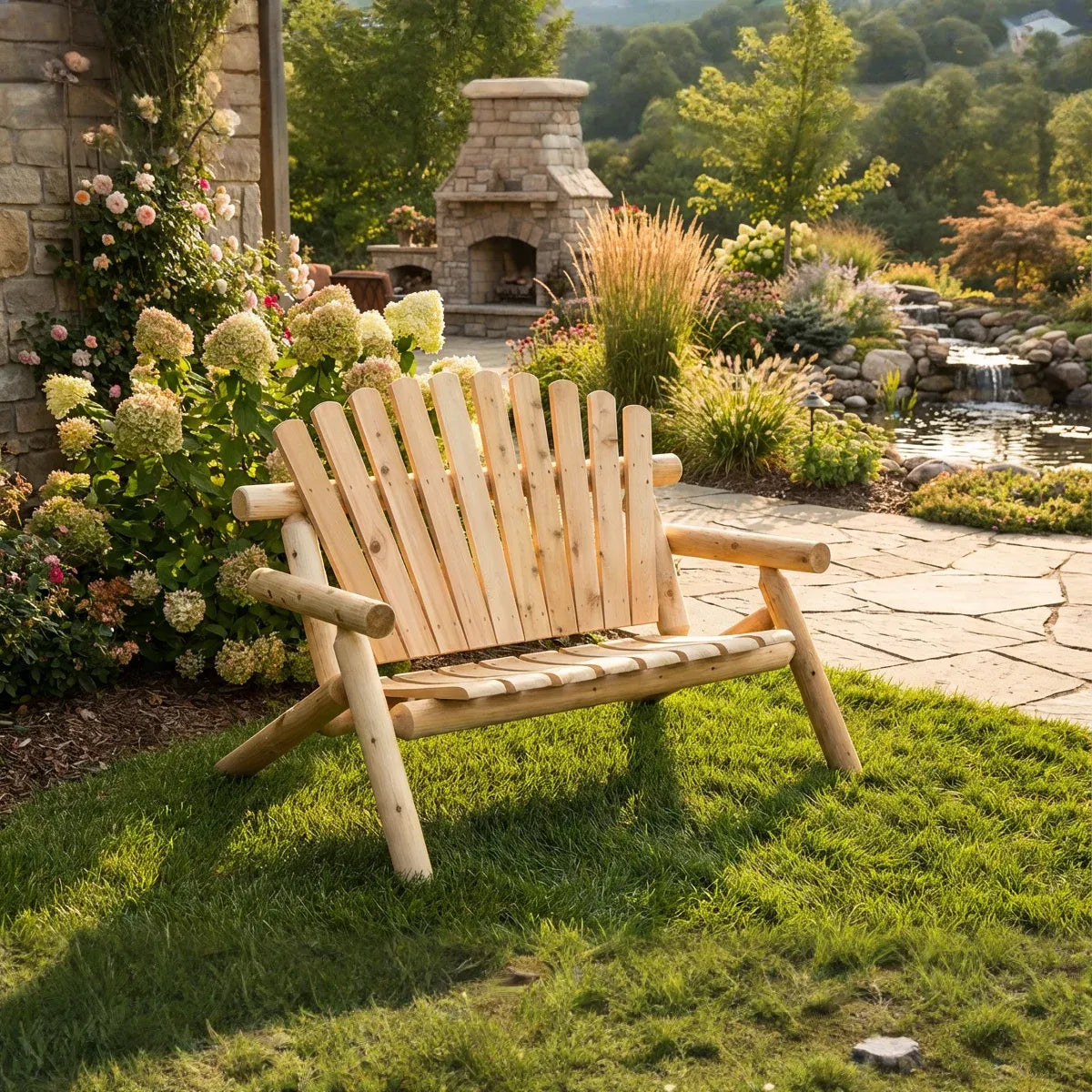 Durable Outdoor Wooden Bench