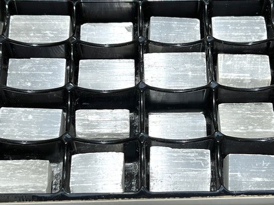 Selenite Rough Raw Crystals (24 Pc) Assorted Box Flat Bulk Wholesale