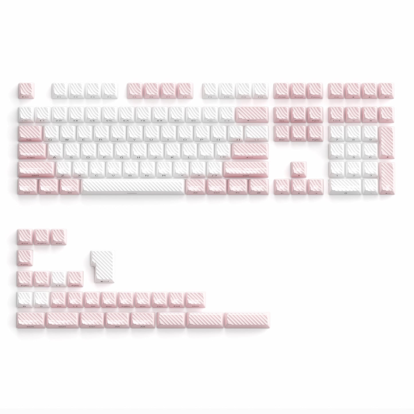 XVX Magic Wave Series OEM Profile Side-Print Ice-Cube Keycap Set (136-Key)