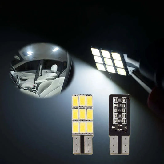 LED 9SMD 5630 Automotive T10 LED Bulbs For Interior, Trunk, Reading, Map, License Plate Light Bulb (Pack of 2 pcs)