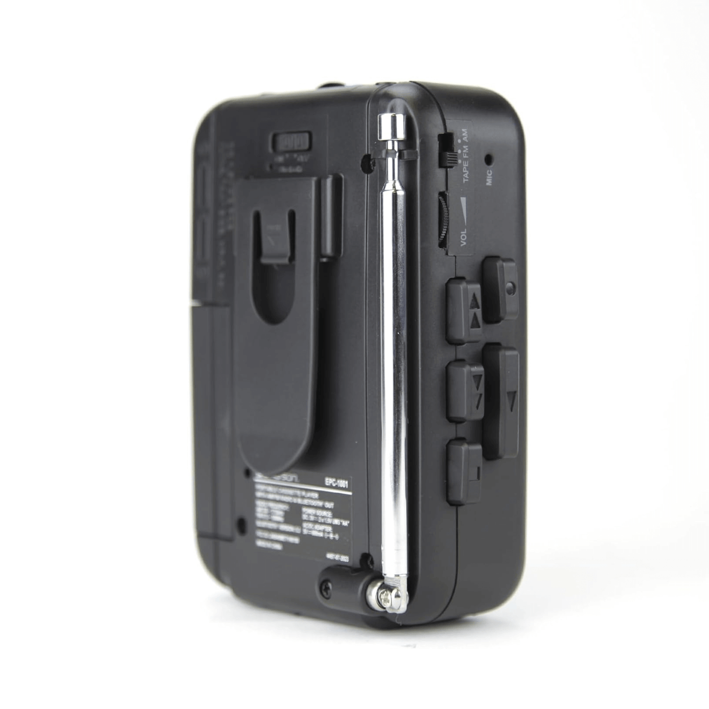 Emerson Portable Cassette Player with Bluetooth Out and Built-In Microphone