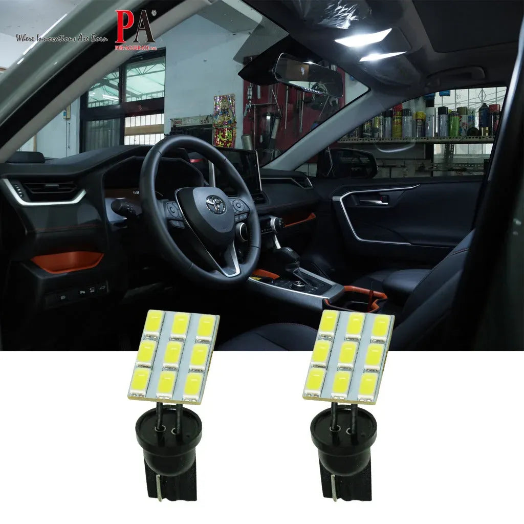 LED 9SMD 5630 Bendable Automotive Light Bulb T10 for Interior, Reading, Map, License Plate Light Bulb (Pack of 2pcs)