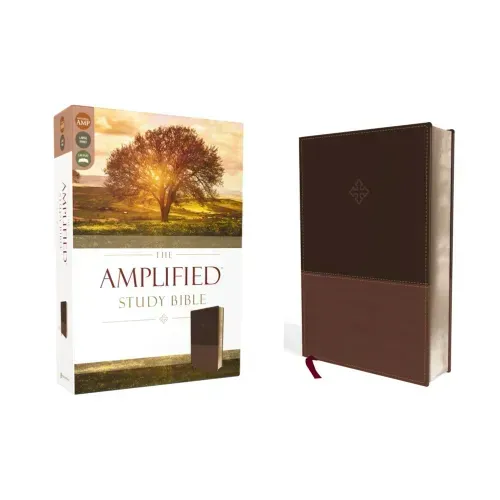 Amplified Study Bible, Imitation Leather, Brown